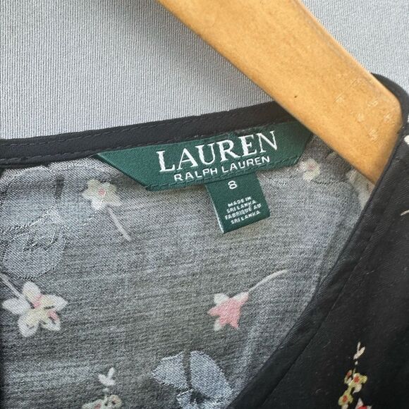 🎉5 for $45 🎉 Lauren Ralph Lauren dress floral women’s size 8 - Picture 4 of 9